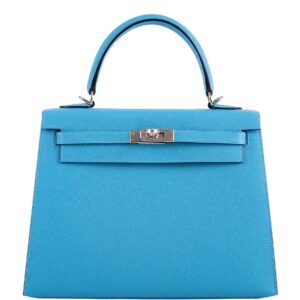 Hermes Kelly 25 Sellier Bleu du Nord Epsom
