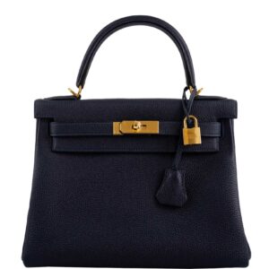 Hermes Kelly 25 Sellier Bleu Brume Epsom