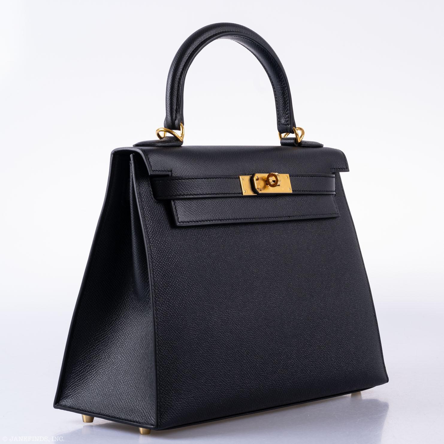 Hermes Kelly 28 Sellier Black Epsom with Gold Hardware - 2021, Z - Image 4