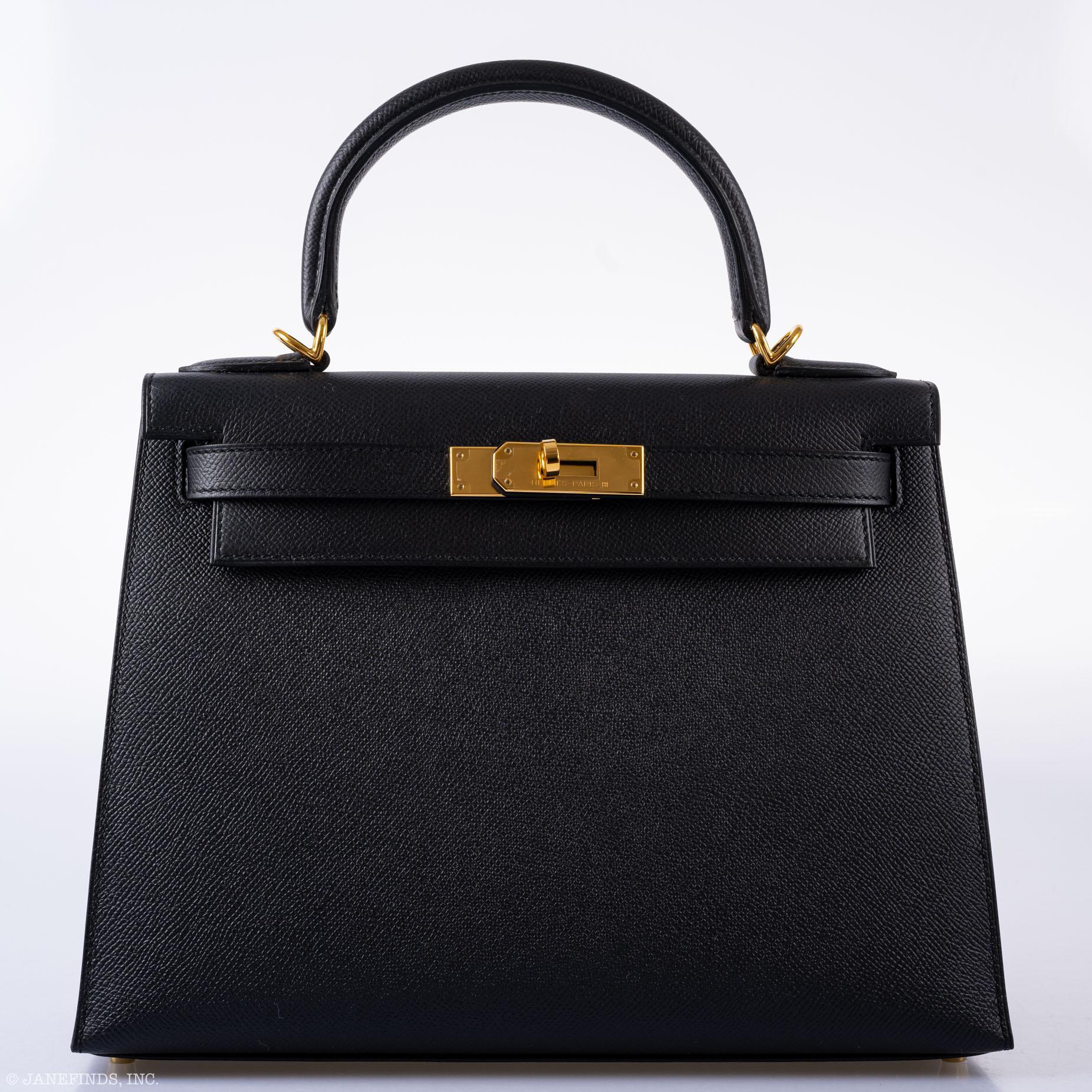 Hermes Kelly 28 Sellier Black Epsom with Gold Hardware - 2021, Z - Image 5