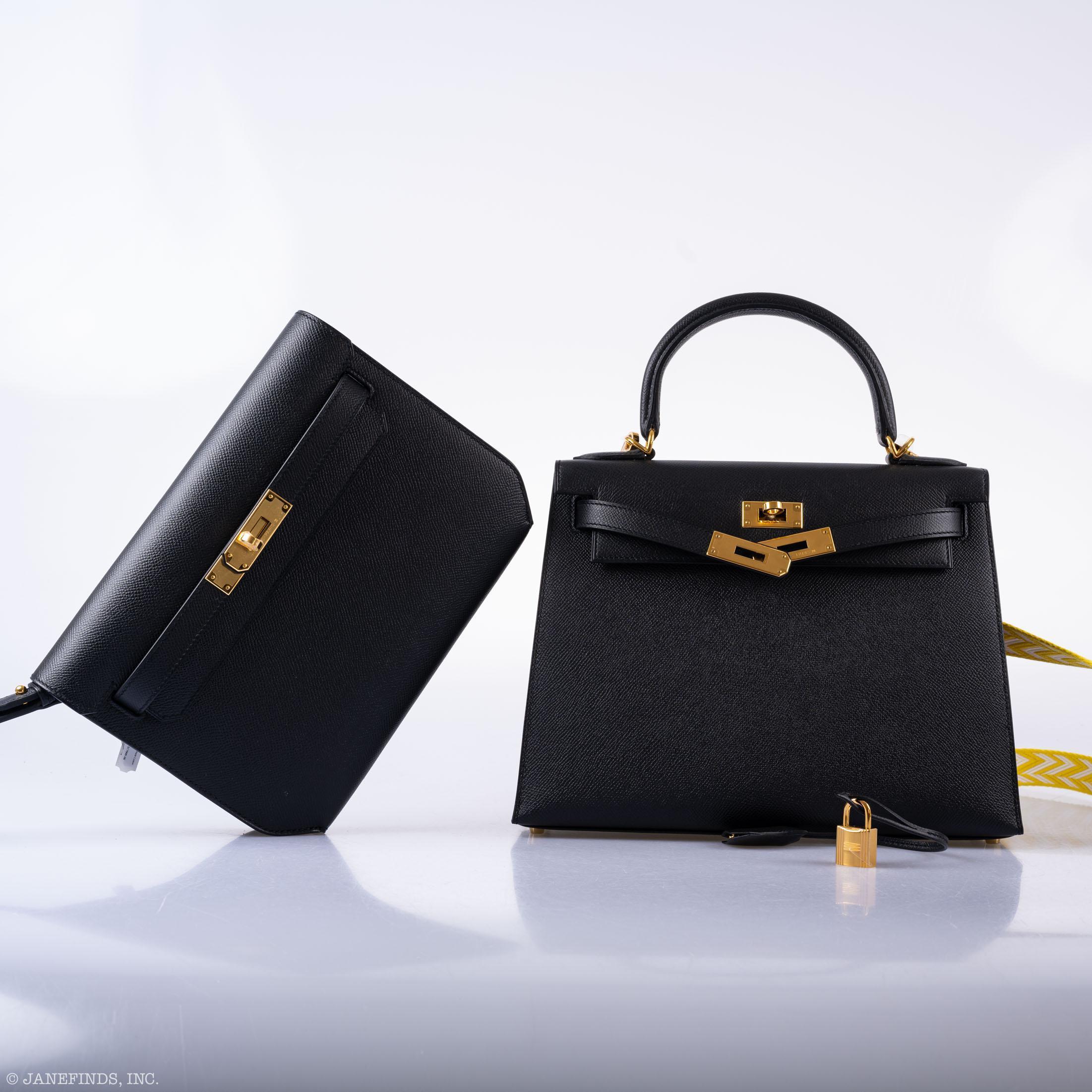 Hermes Kelly 28 Sellier Black Epsom with Gold Hardware - 2021, Z - Image 6