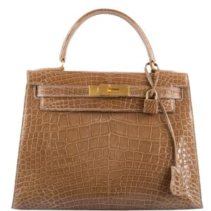 Hermes Kelly 28 Sellier Ficelle Alligator