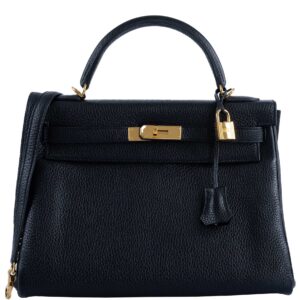 Hermes Kelly 32 Black Togo