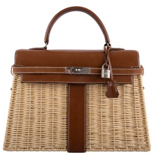 Hermes Kelly 35 Picnic Wicker Barenia