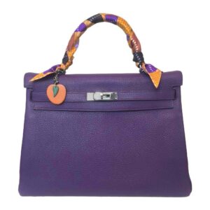 Hermes Kelly 35 Ultraviolet Togo Leather Palladium Hardware