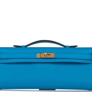 Hermes Kelly Cut Bleu Frida Swift