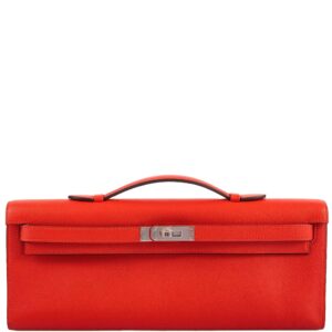 Short Title Hermes Kelly Cut Capucine Swift