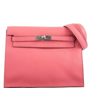 Hermes Kelly Danse II Rose D'ete Evercolor leather Palladium Hardware - 2020, Y