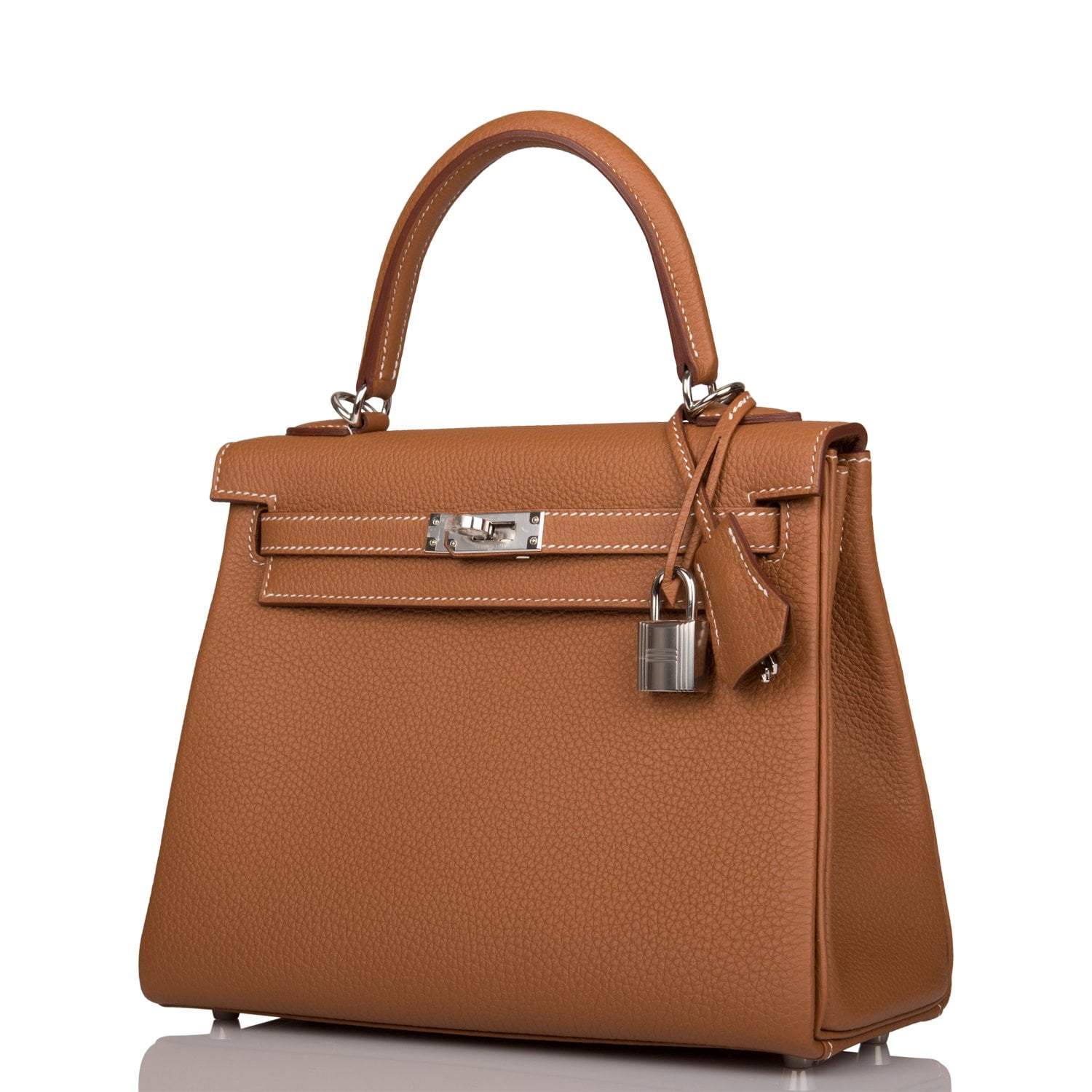 Hermes Kelly Retourne 25 Gold Togo Palladium Hardware - Image 5