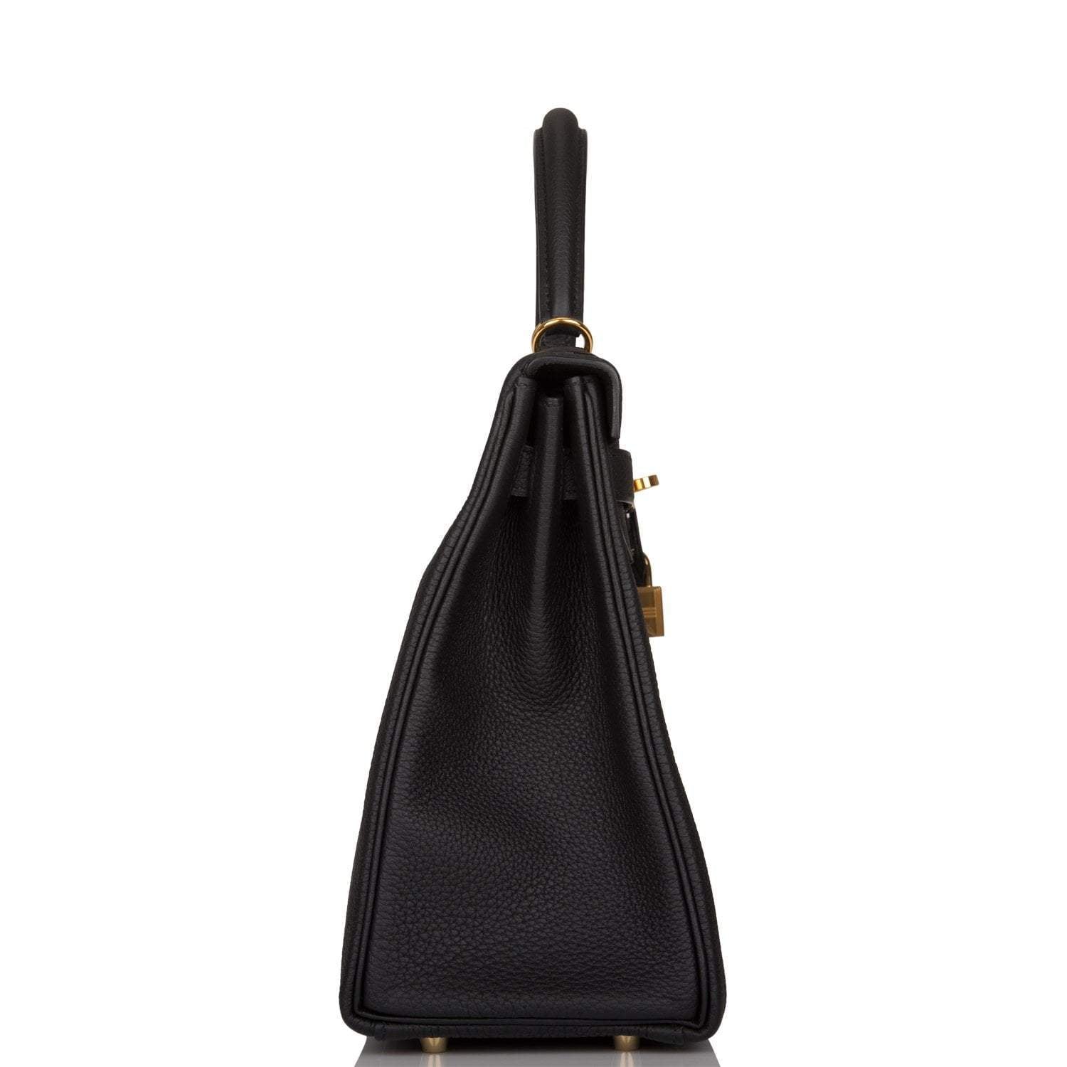 Hermes Kelly Retourne 32cm Black Togo Gold Hardware - Image 3