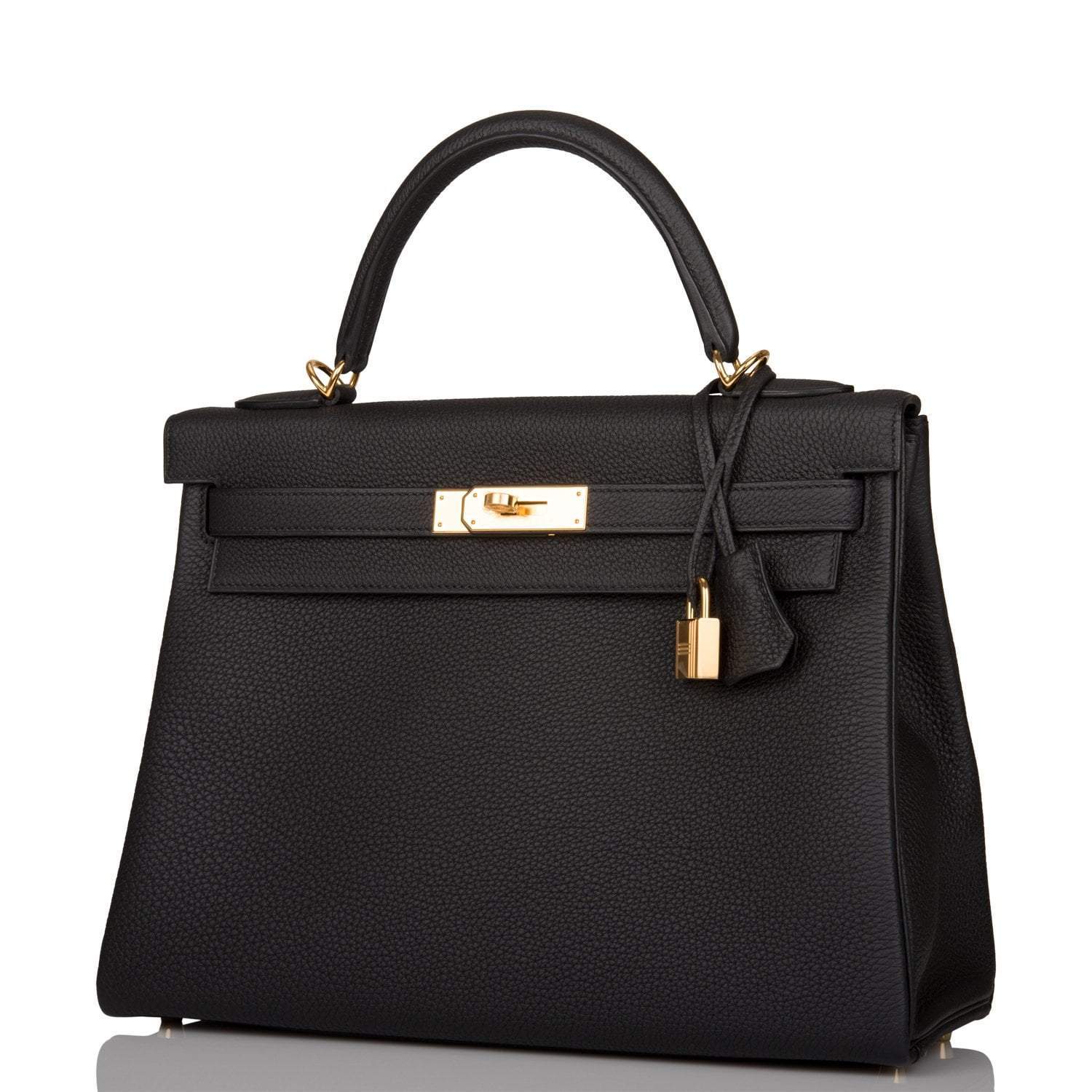 Hermes Kelly Retourne 32cm Black Togo Gold Hardware - Image 5