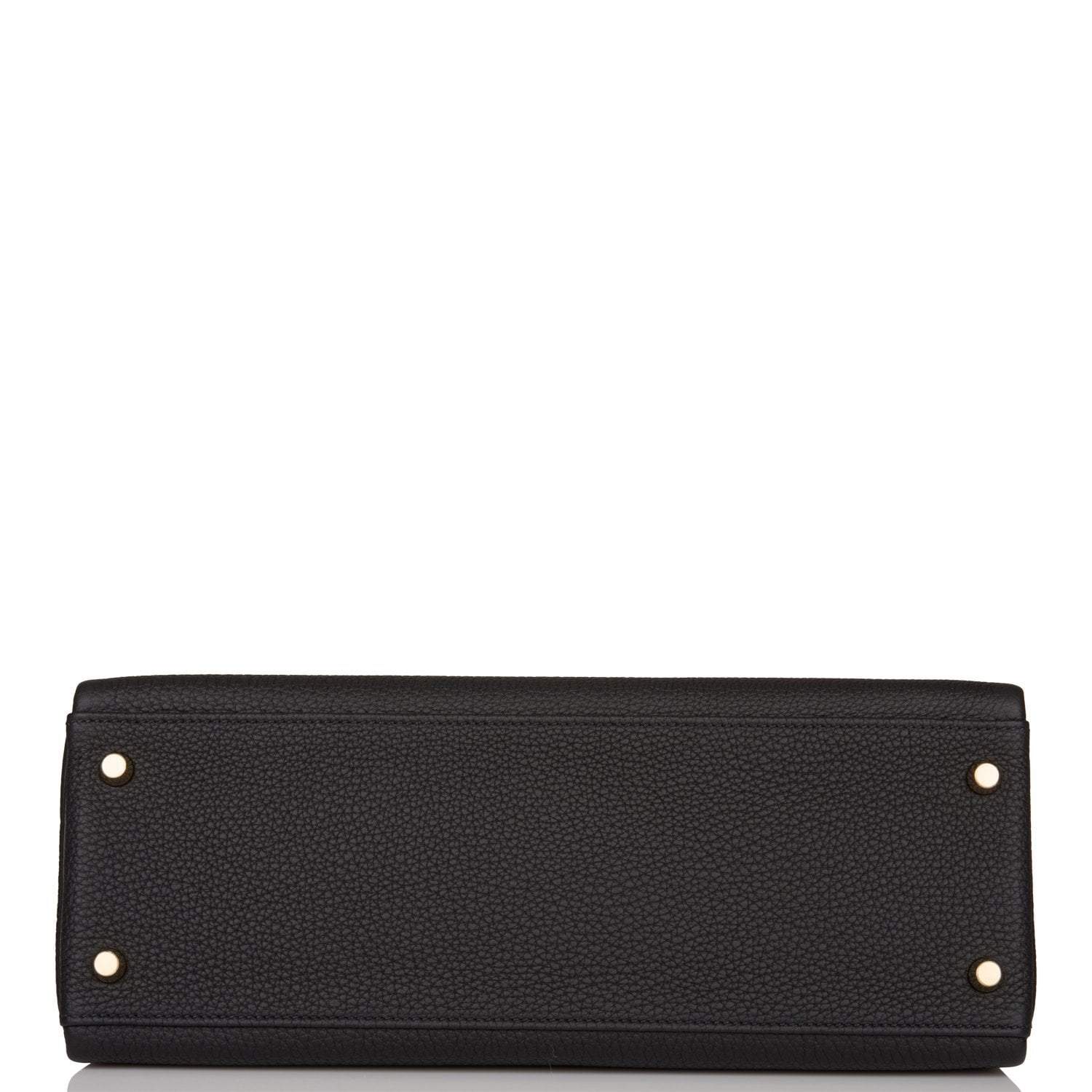 Hermes Kelly Retourne 32cm Black Togo Gold Hardware - Image 6