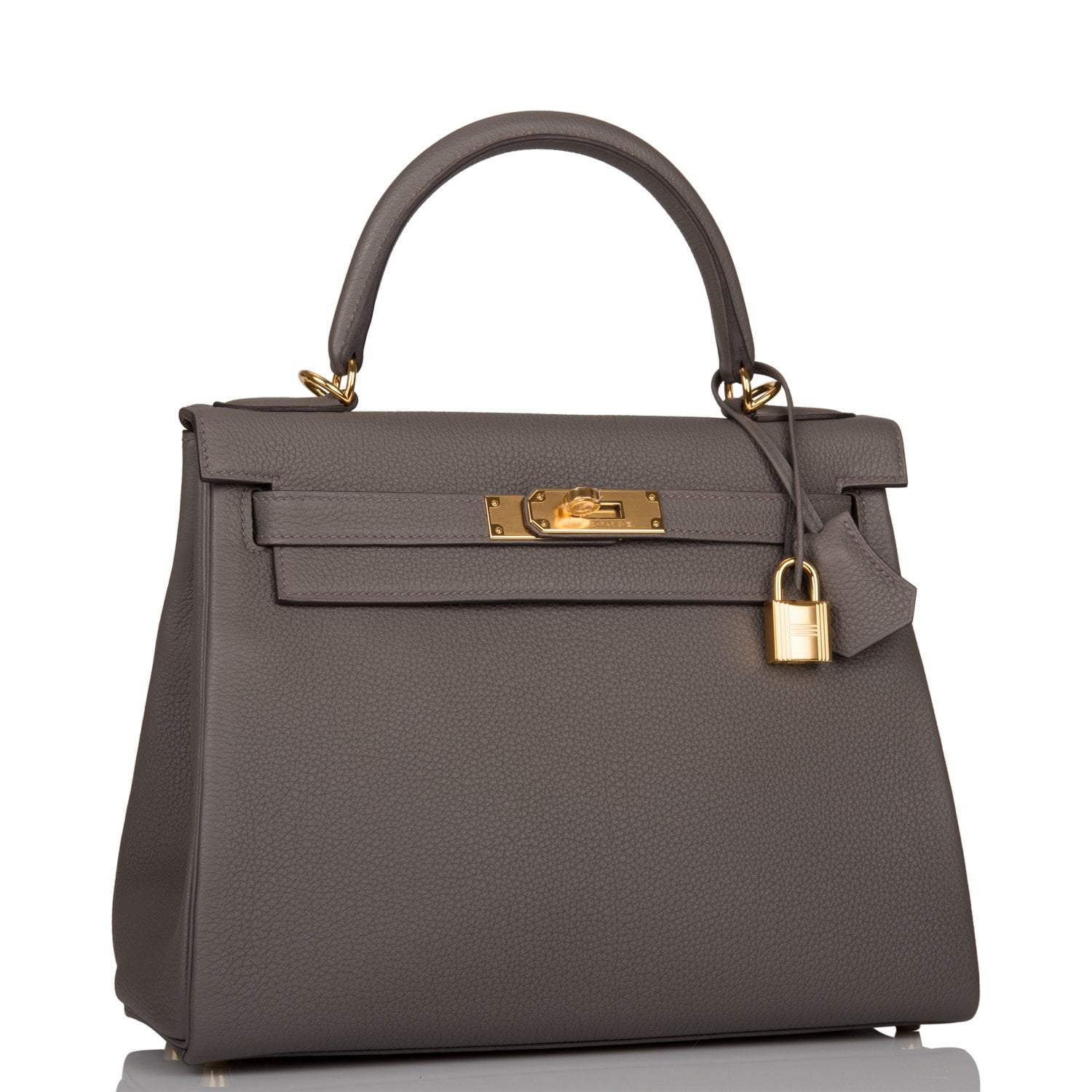 Hermes Kelly Retourne 28 Etain Togo Gold Hardware - Image 2