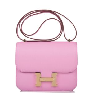 Hermes Mini Constance 18 Mauve Sylvestre Epsom