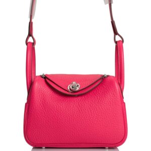 Hermes Mini Lindy Rose Extreme Clemence