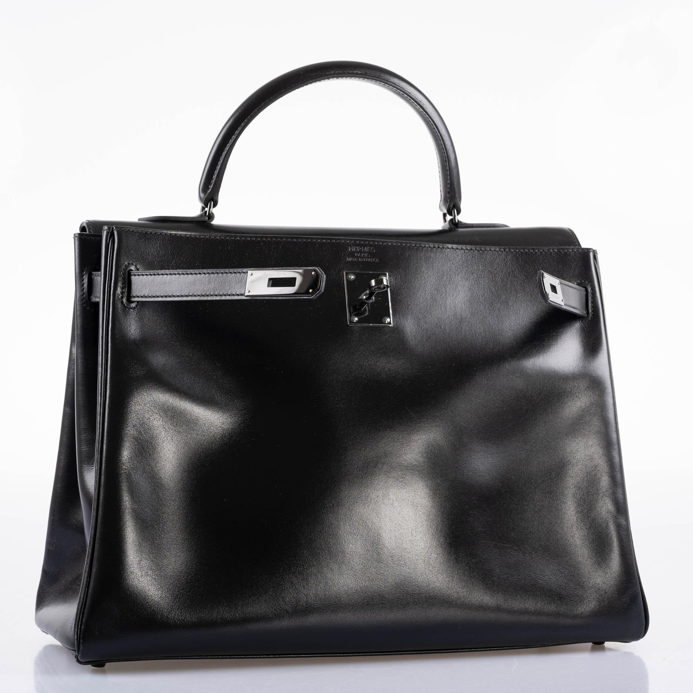 Hermes So Black Kelly 35 Retourne Black Box Leather PVD Hardware - 2011, O Square - Image 5