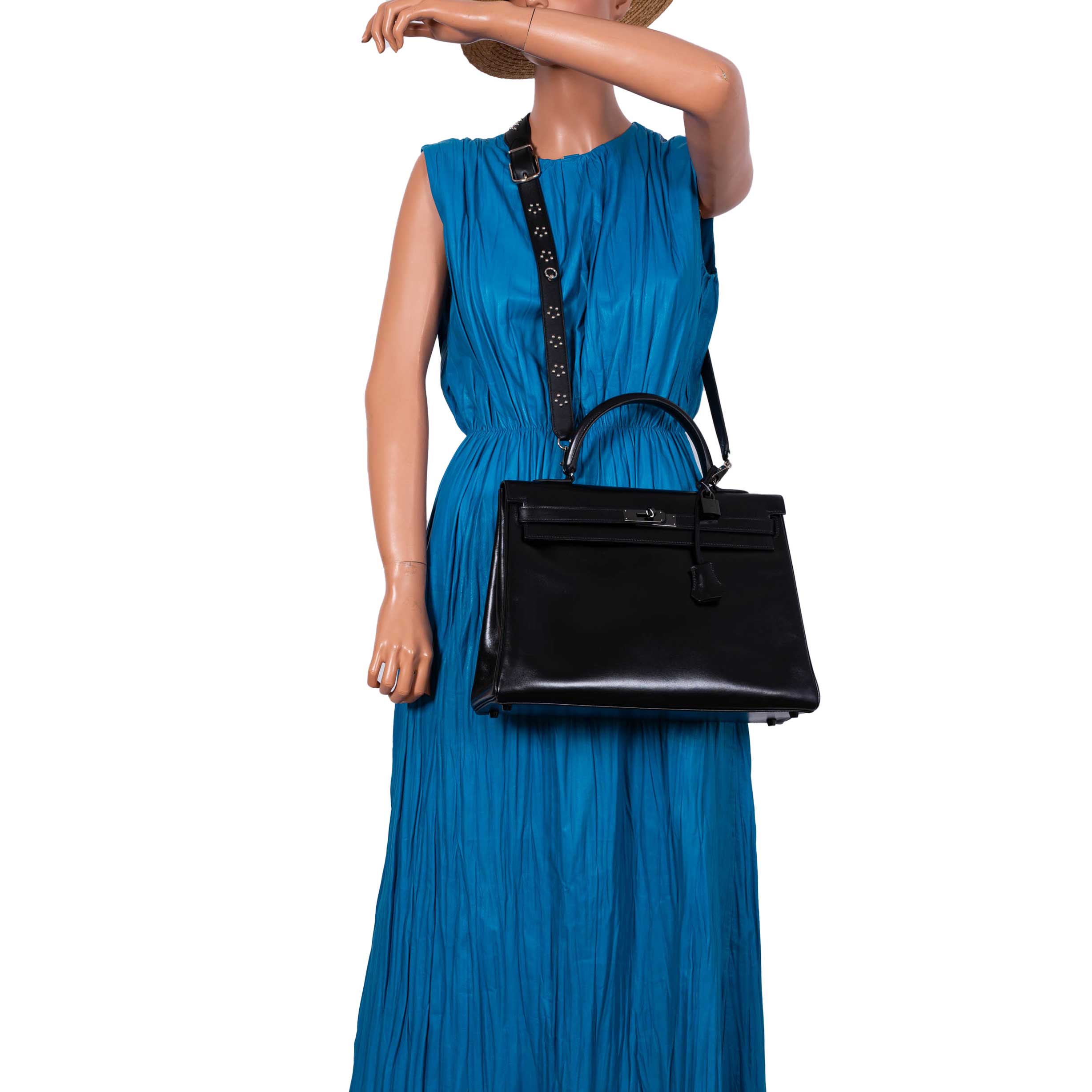 Hermes So Black Kelly 35 Retourne Black Box Leather PVD Hardware - 2011, O Square - Image 4