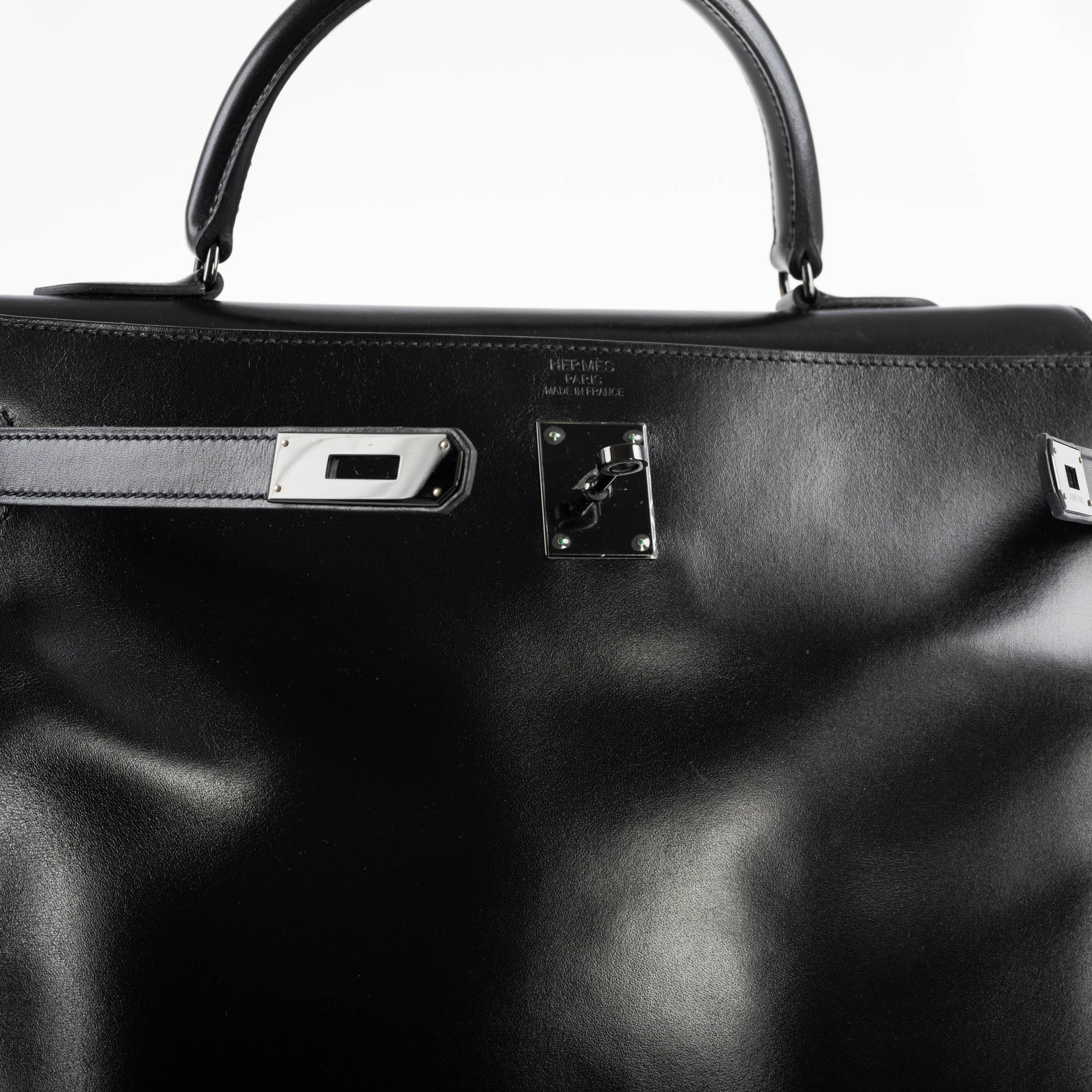 Hermes So Black Kelly 35 Retourne Black Box Leather PVD Hardware - 2011, O Square - Image 3