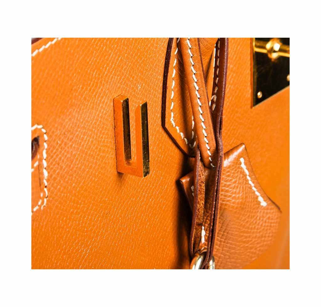 Hermes Birkin 30 Gold Epsom Leather Gold Hardware - Image 11