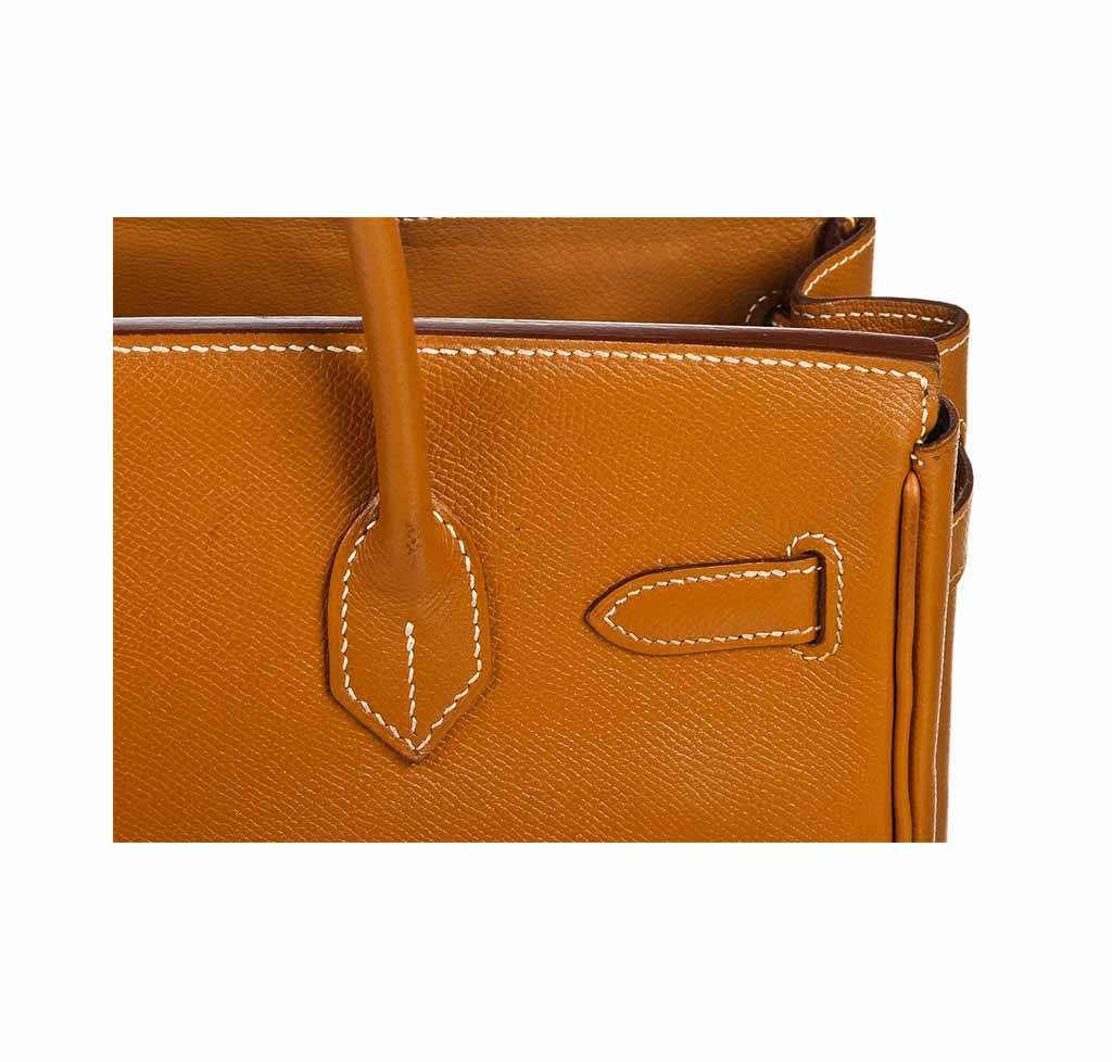 Hermes Birkin 30 Gold Epsom Leather Gold Hardware - Image 10