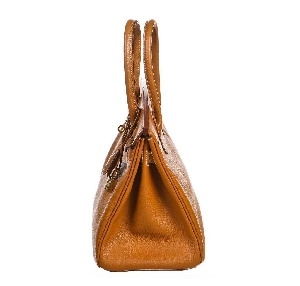 Hermes Birkin 30 Gold Epsom Leather Gold Hardware - Image 5