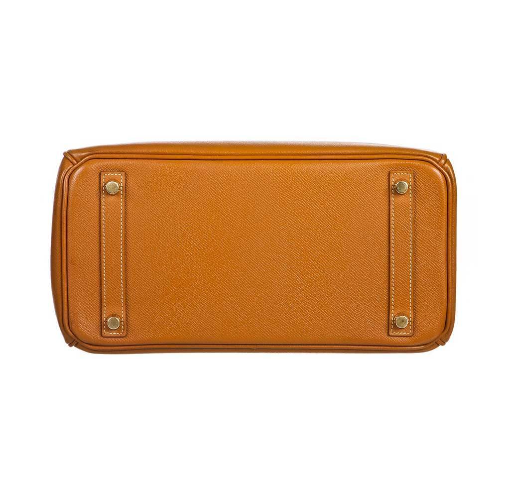 Hermes Birkin 30 Gold Epsom Leather Gold Hardware - Image 4