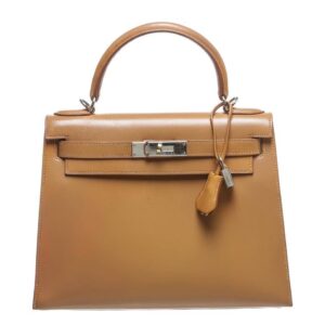 Hermes Kelly 32 Gold Natural Leather Gold Hardware