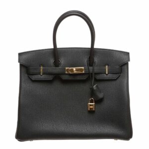 Hermes Birkin 35 Noir Togo Leather Gold Hardware