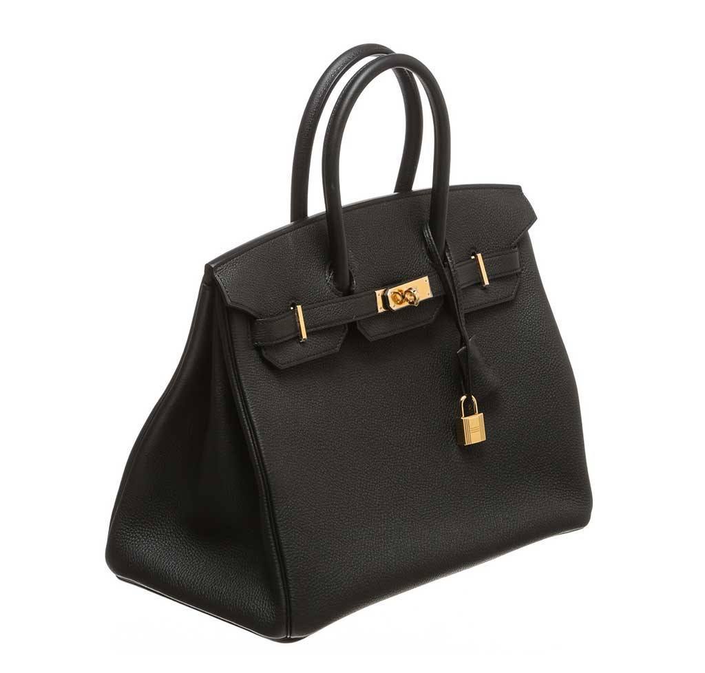 Hermes Birkin 35 Noir Togo Leather Gold Hardware - Image 3