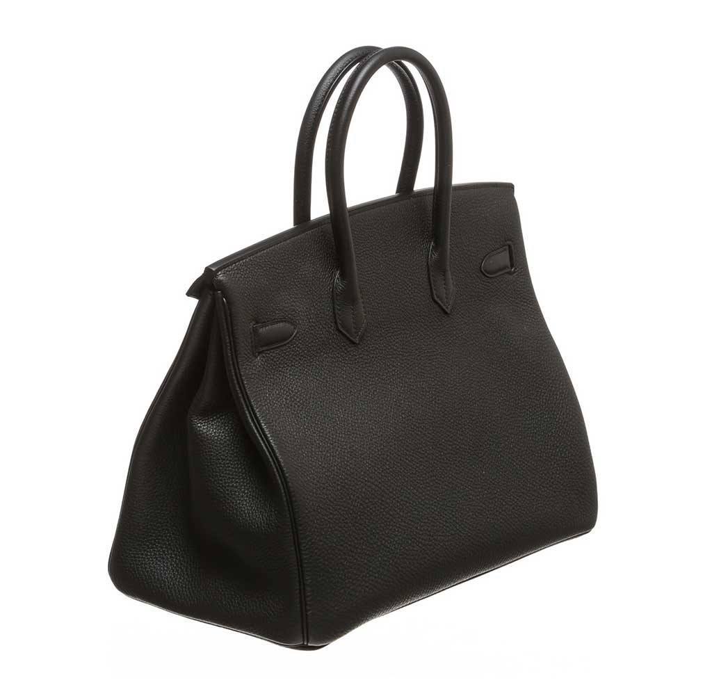 Hermes Birkin 35 Noir Togo Leather Gold Hardware - Image 2