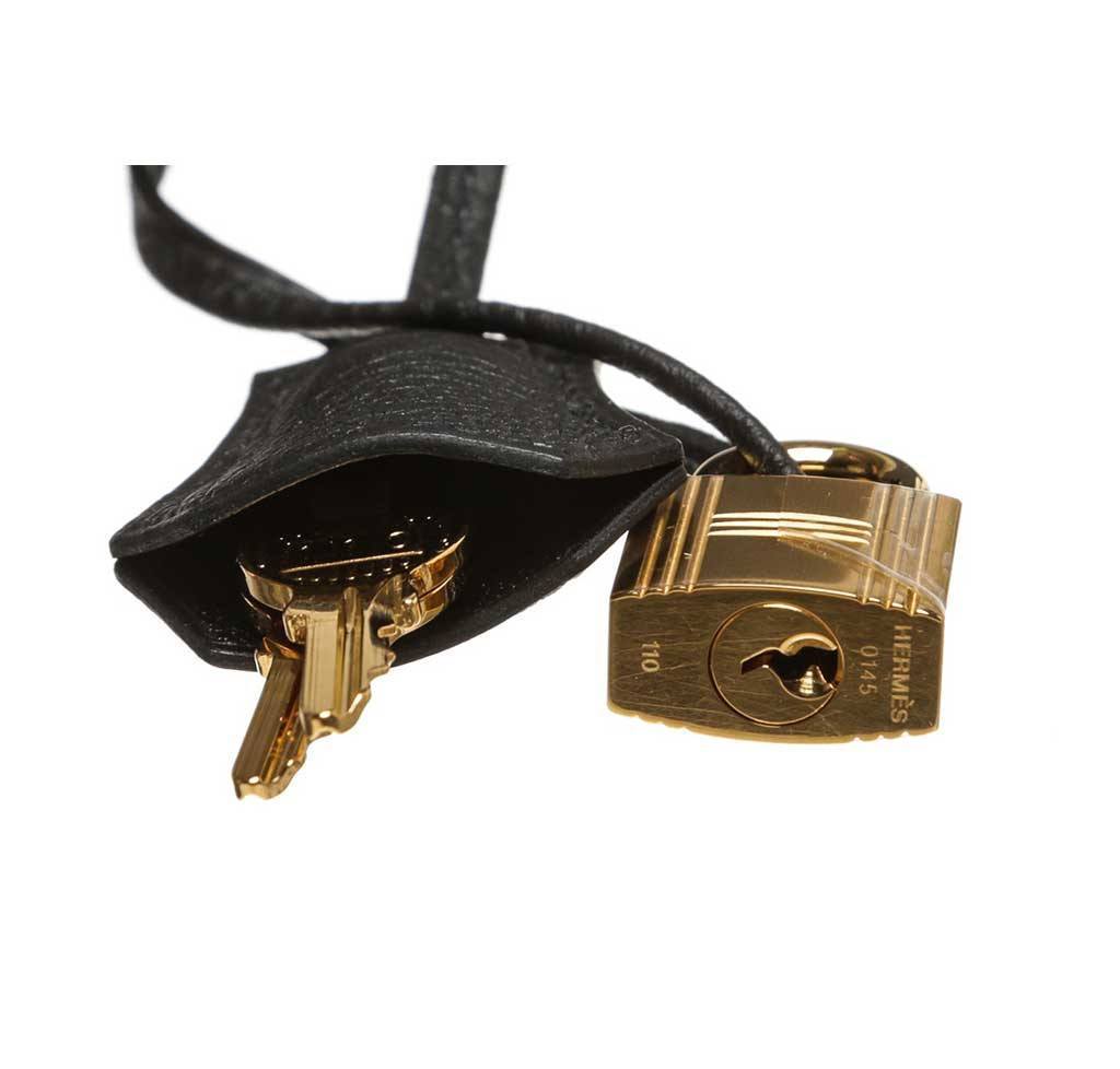 Hermes Birkin 35 Noir Togo Leather Gold Hardware - Image 13