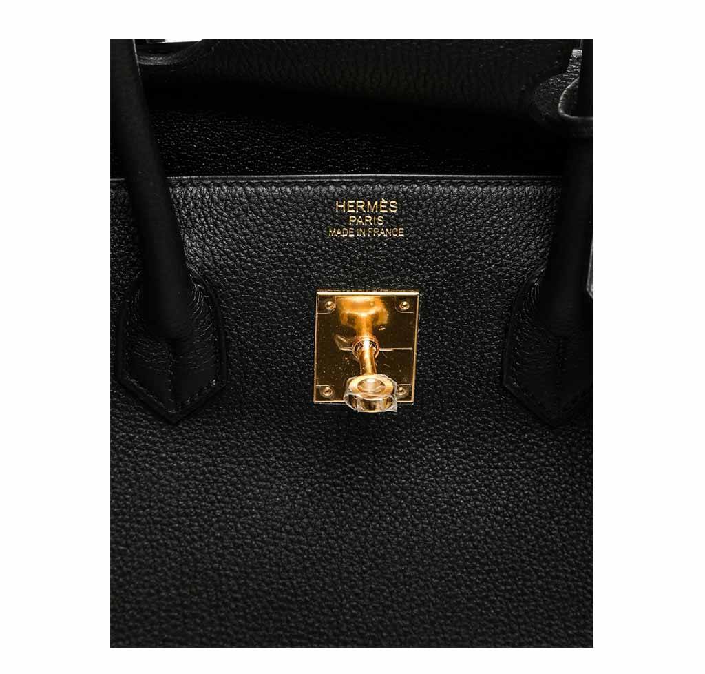 Hermes Birkin 35 Noir Togo Leather Gold Hardware - Image 5