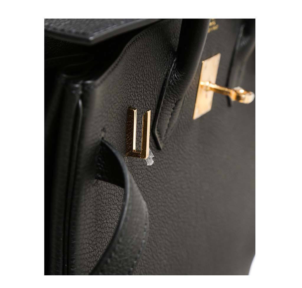 Hermes Birkin 35 Noir Togo Leather Gold Hardware - Image 10