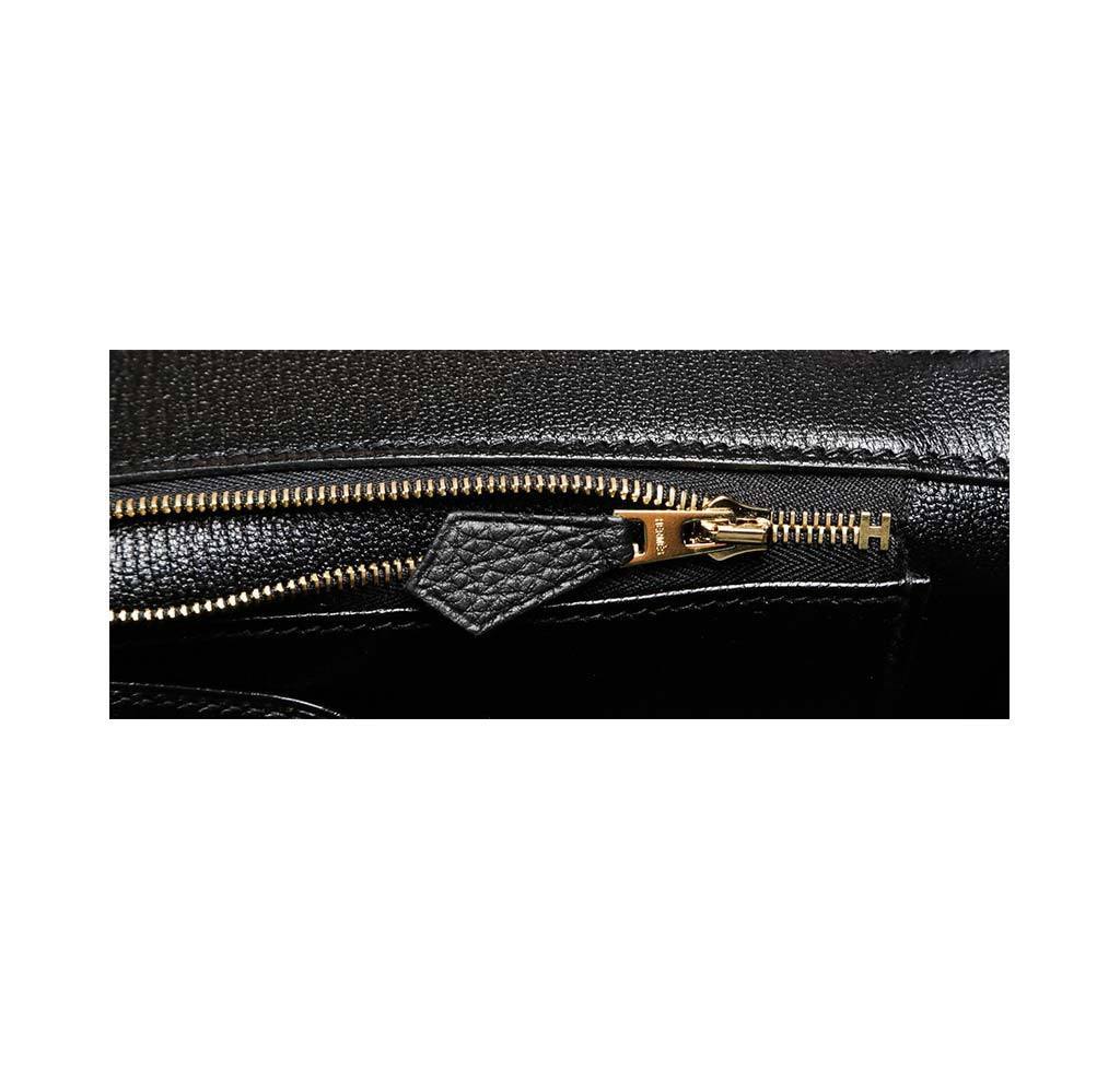 Hermes Birkin 35 Noir Togo Leather Gold Hardware - Image 11
