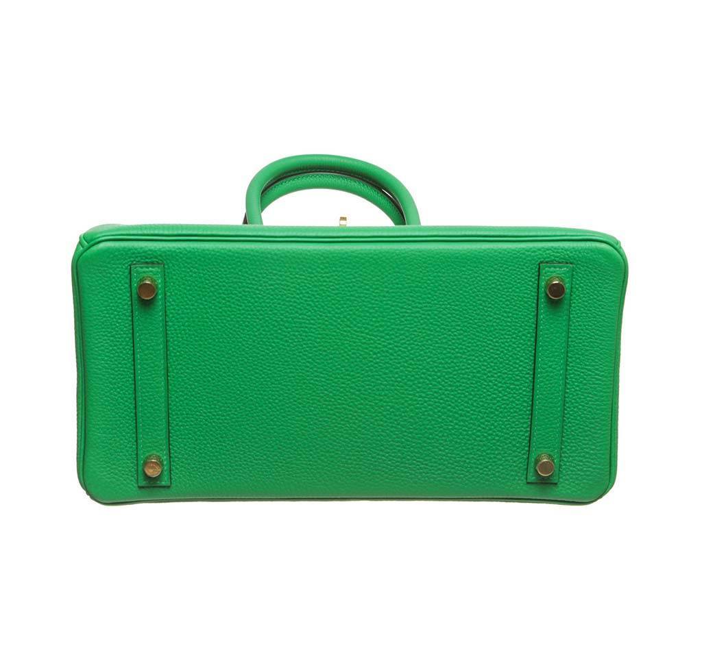 Hermes Birkin 30 Bamboo Togo Leather Gold Hardware - Image 4