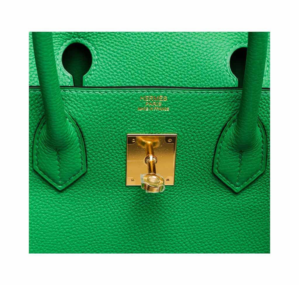 Hermes Birkin 30 Bamboo Togo Leather Gold Hardware - Image 7