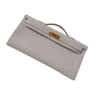 Hermès Kelly Cut Longue Pochette White Bag