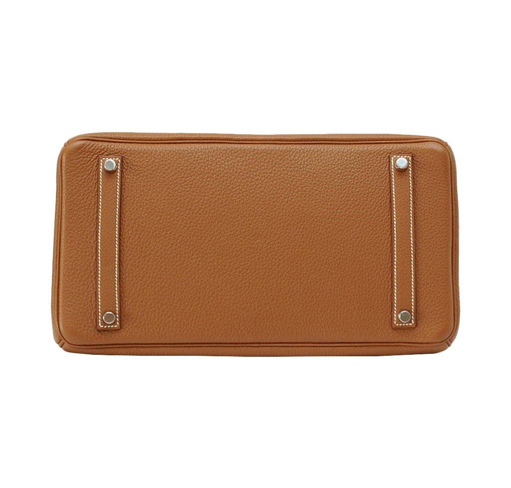 Hermes Birkin 35 Gold Togo Leather Palladium Hardware - Image 4