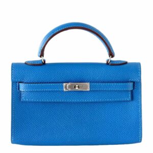 Hermes Tiny Kelly Mykonos Special Order Limited Edition Epsom Leather Palladium Hardware