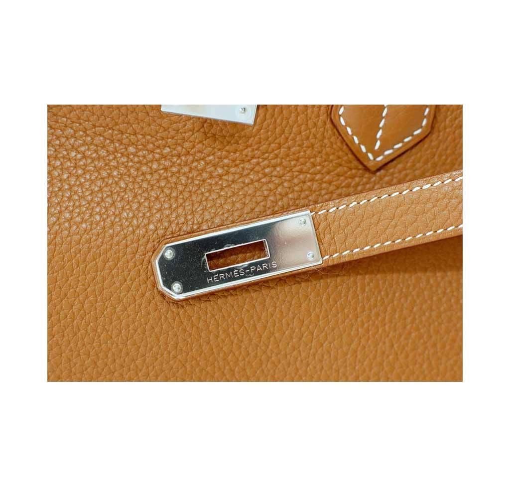 Hermes Birkin 35 Gold Togo Leather Palladium Hardware - Image 6